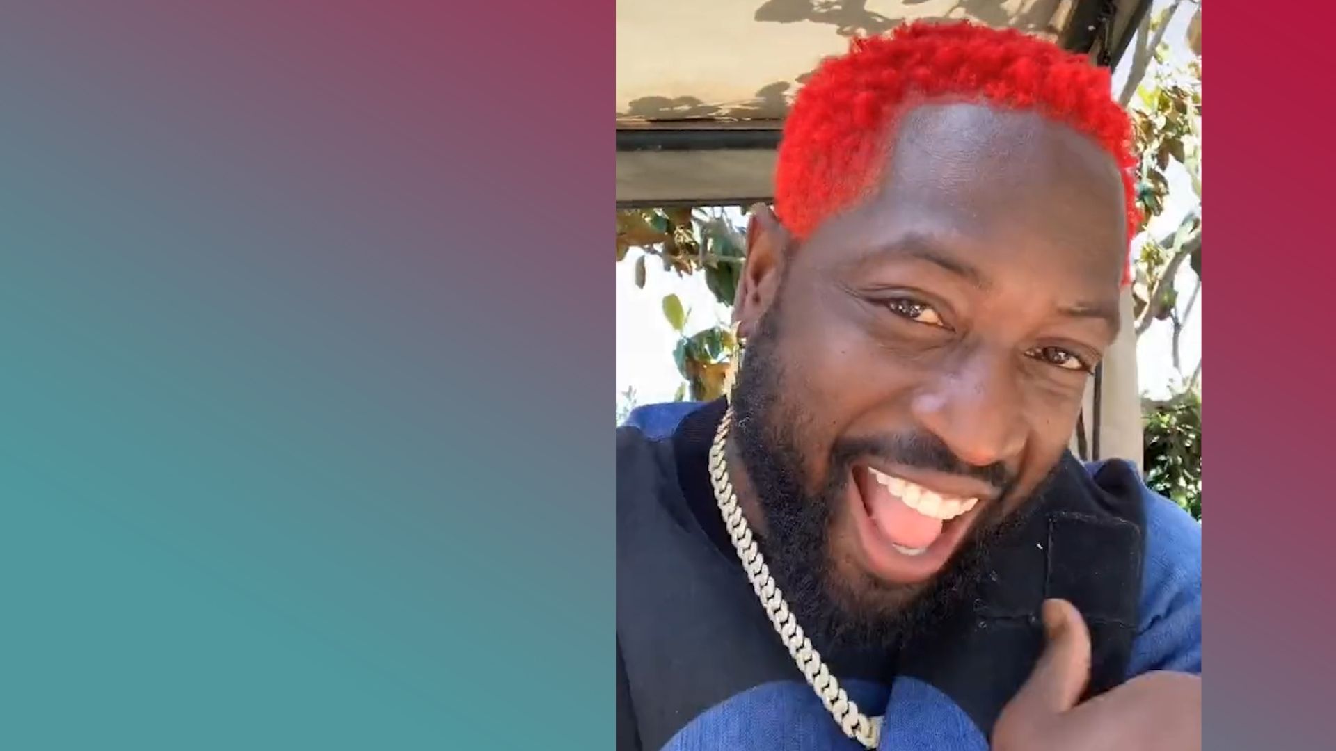 D-Wade reveals bright new hair color - ESPN Video