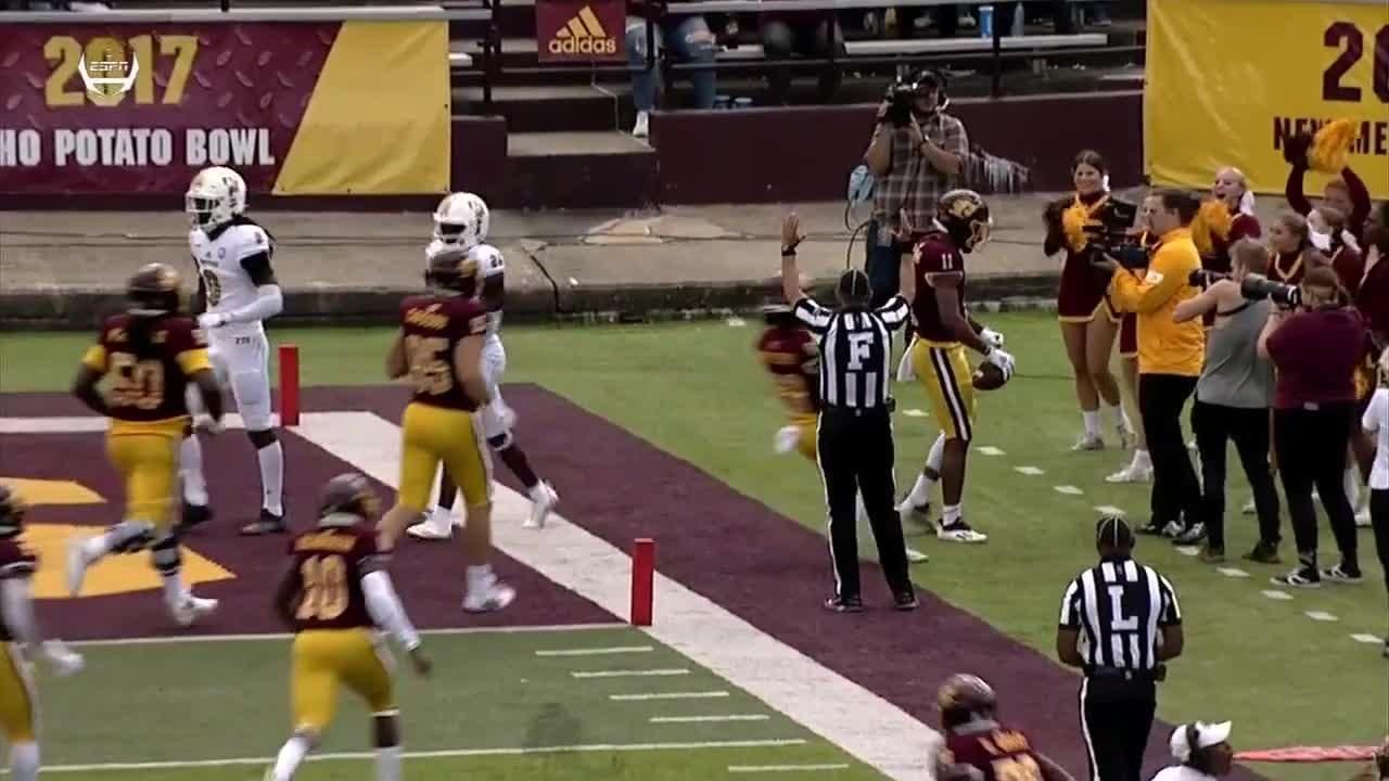 Jacorey Sullivan makes the grab for 14yard receiving TD ESPN Video