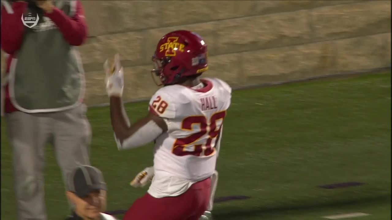 Breece Hall rushes in for 1yard Rushing touchdown ESPN Video