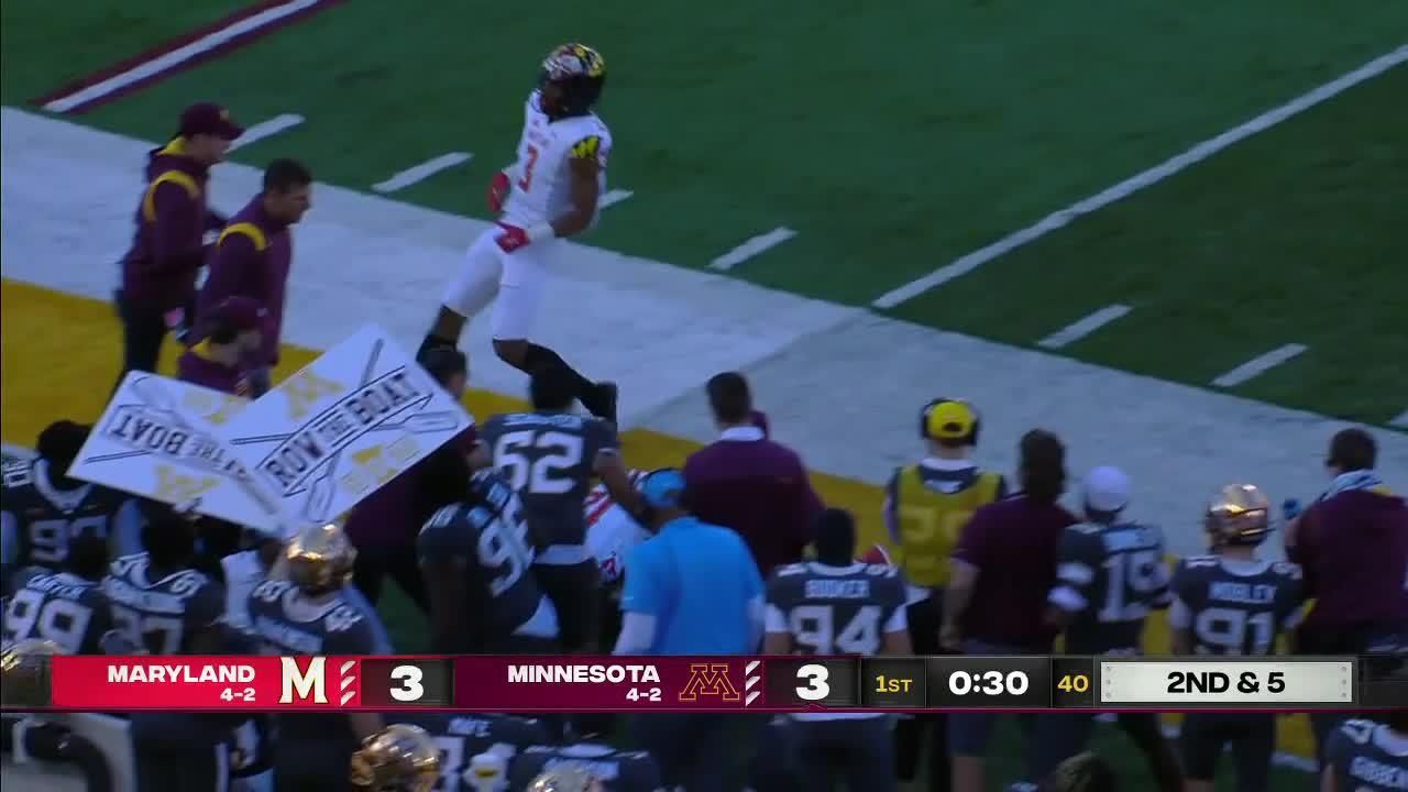 Ky Thomas finds the edge and runs for 38 yards ESPN Video