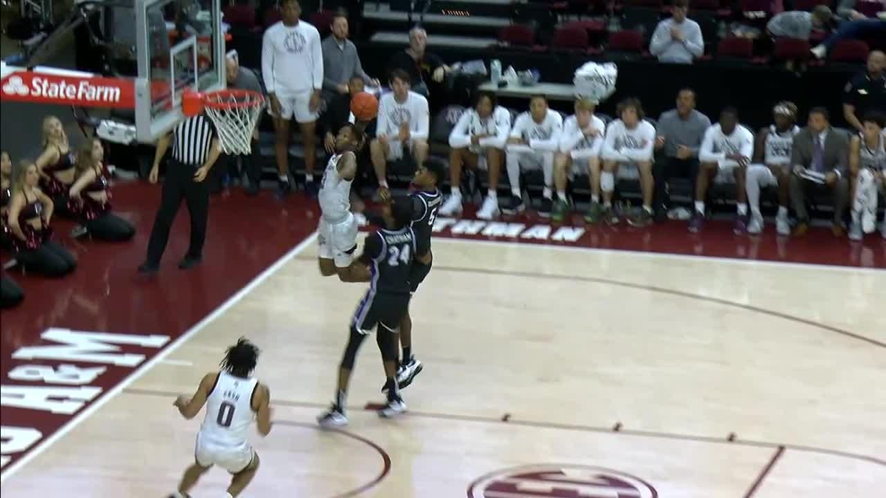 Quenton Jackson rocks the rim with powerful jam ESPN Video