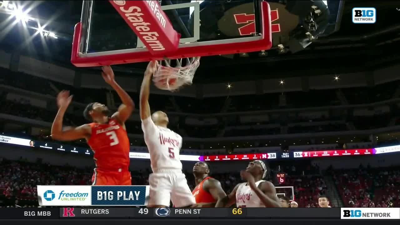 Bryce McGowens elevates for the dunk vs. Illinois - ESPN Video