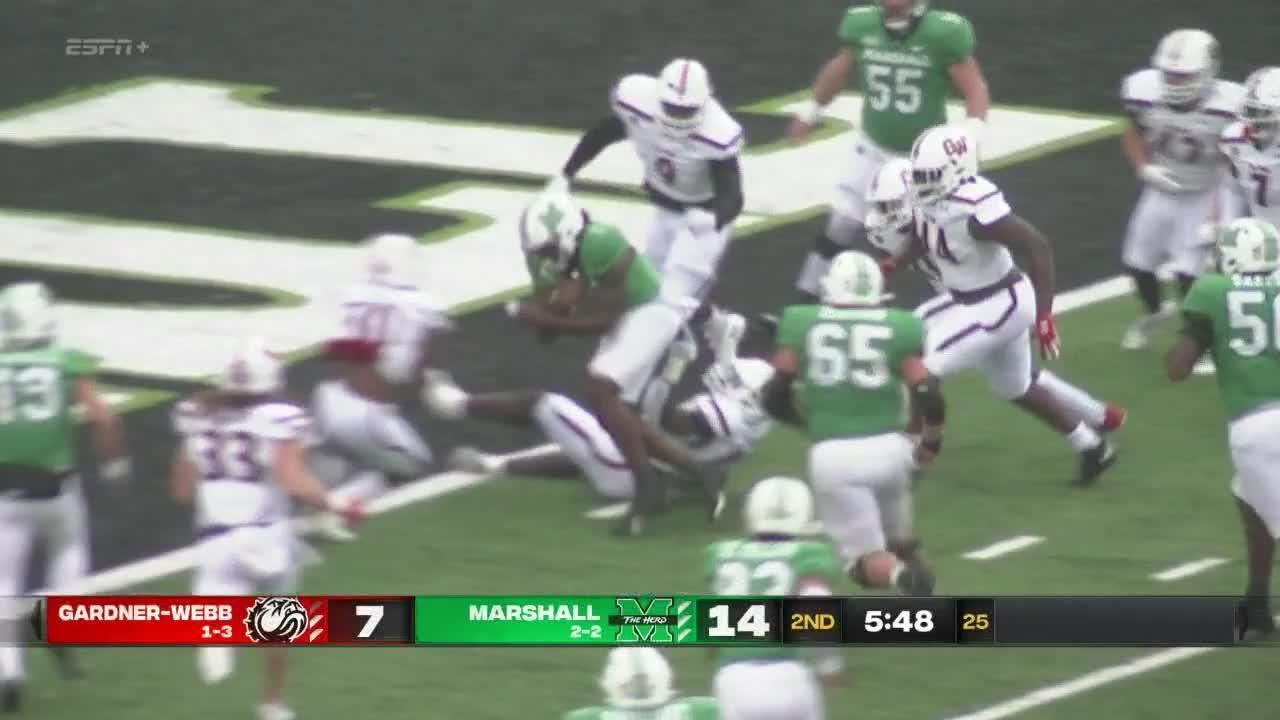 Touchdown! Corey Gammage scores vs. Gardnerb Bulldogs ESPN Video