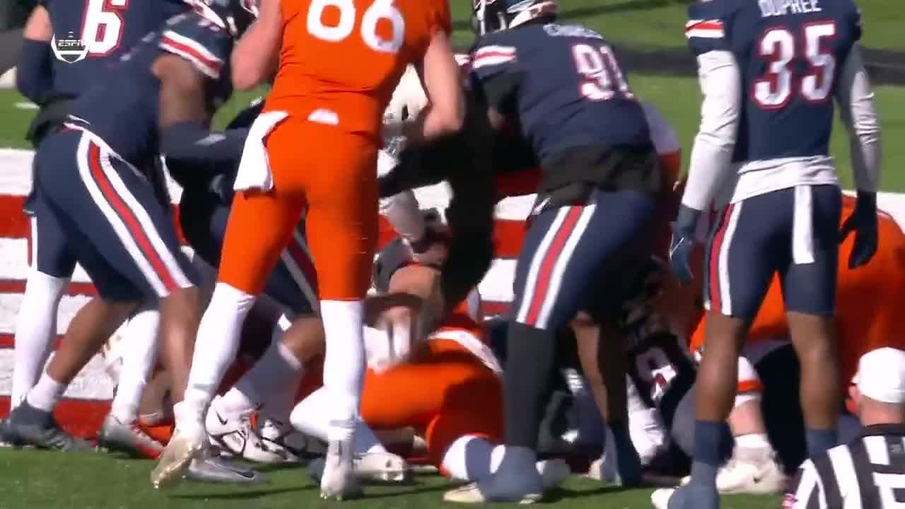 End Zone! Jalen Holston scores 2yard rushing touchdown ESPN Video