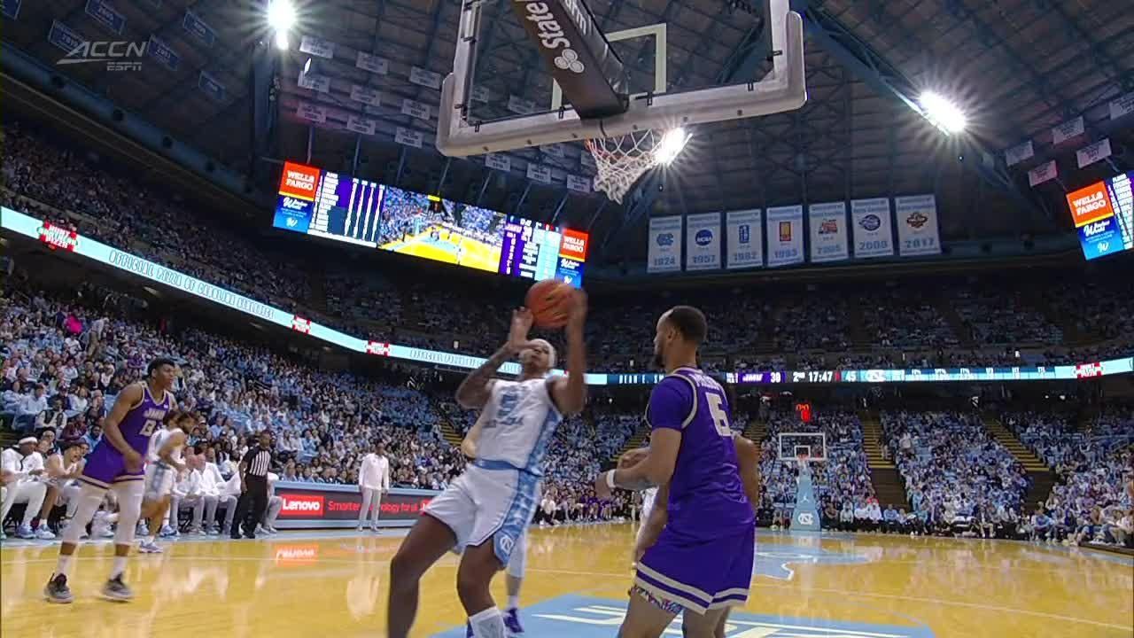 Caleb Love drills the jump shot vs. James Madison Dukes ESPN Video