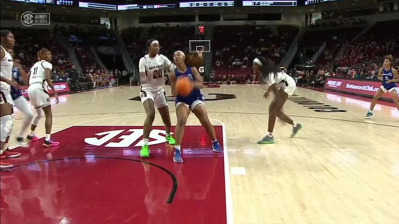 Sania Feagin denies Hampton Lady Pirates with stuff - ESPN Video