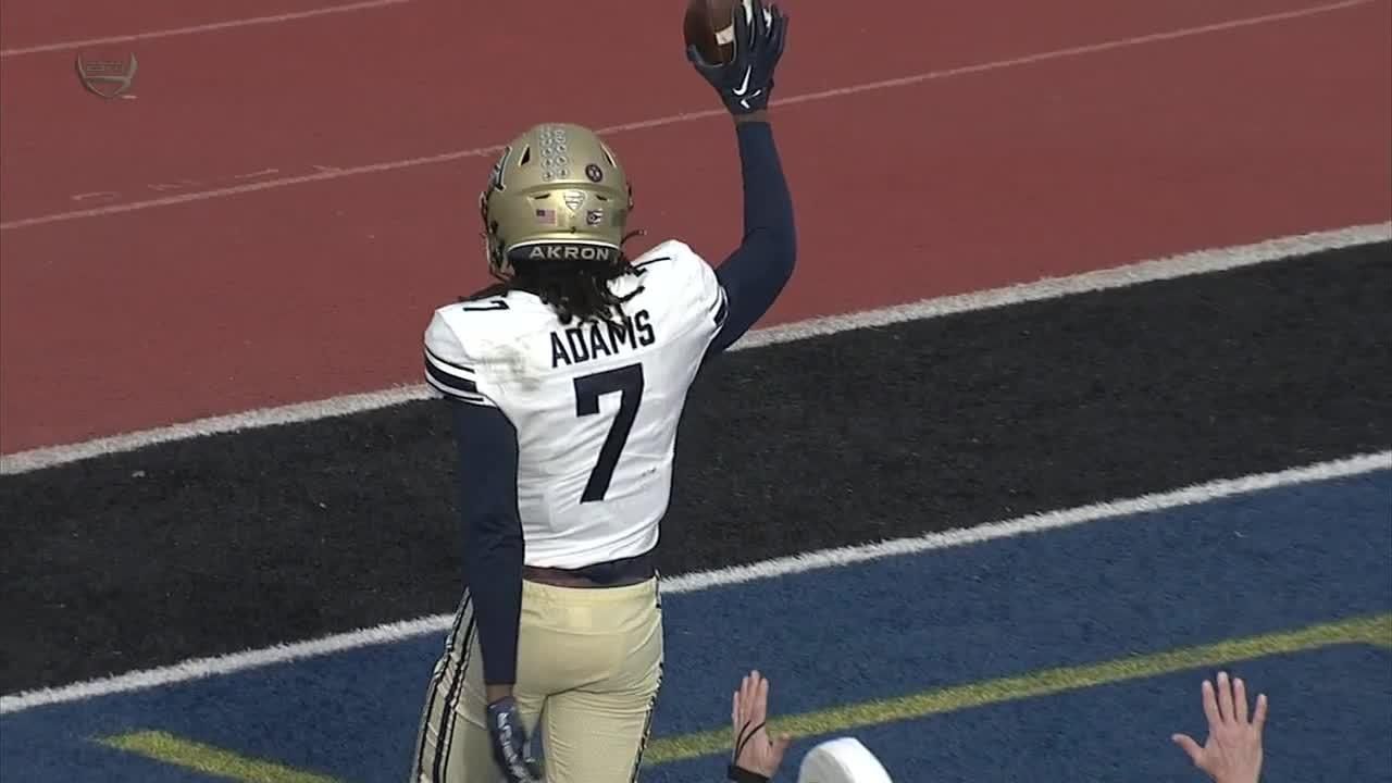 Alex Adams hauls in his 9th TD of the season for Akron - ESPN Video