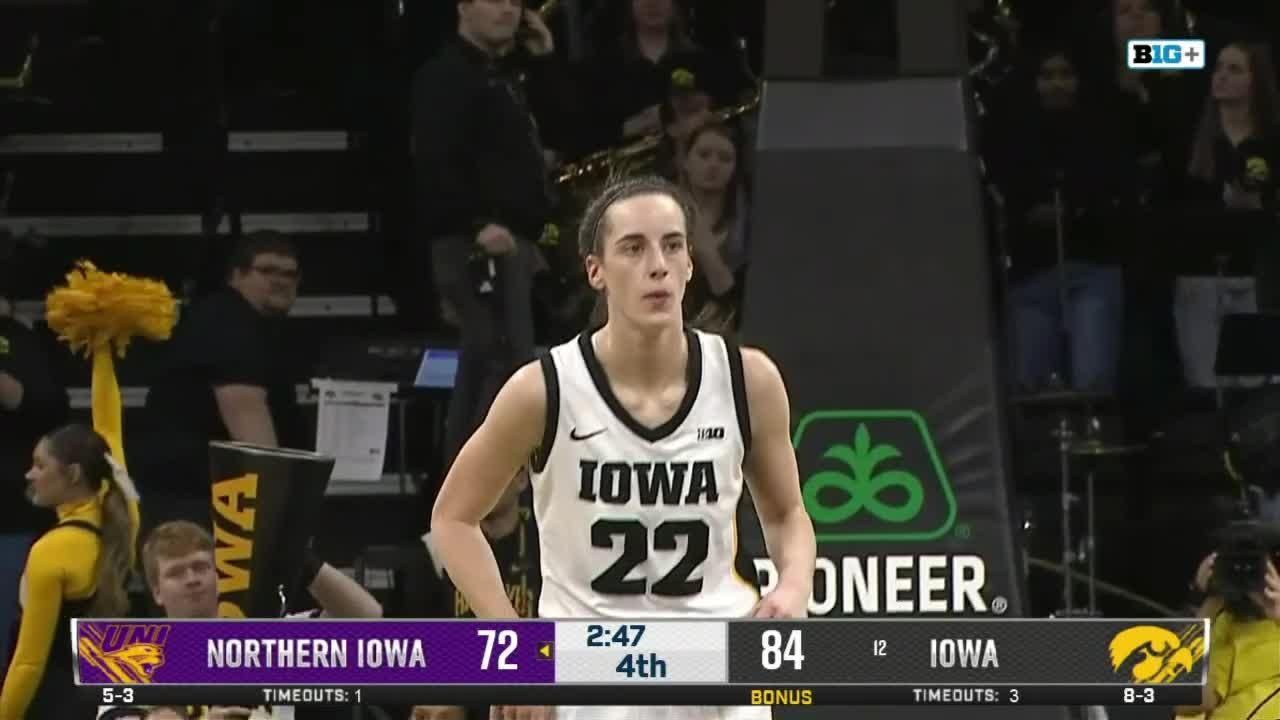 Caitlin Clark Scores 26 In Iowas Win Over Northern Iowa Espn Video