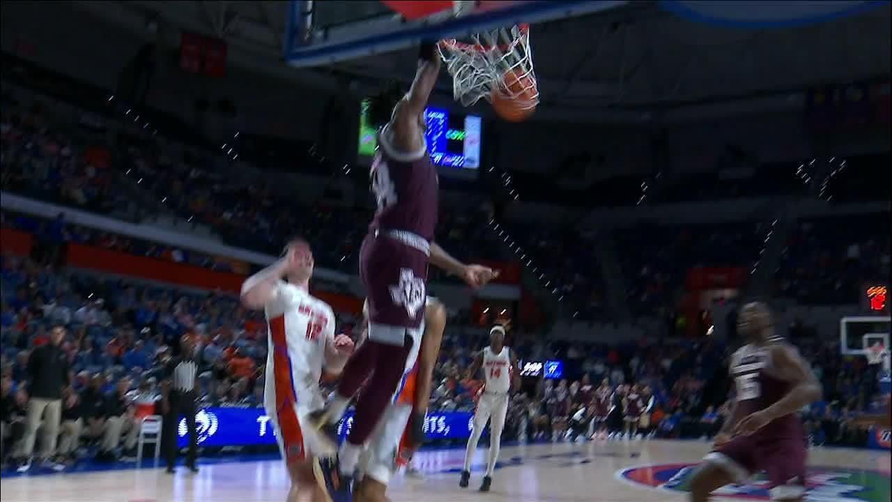 Julius Marble II rocks the rim with slam ESPN Video