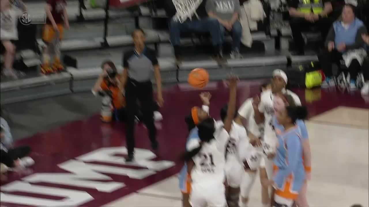 Rickea Jackson gets the basket plus the foul - ESPN Video