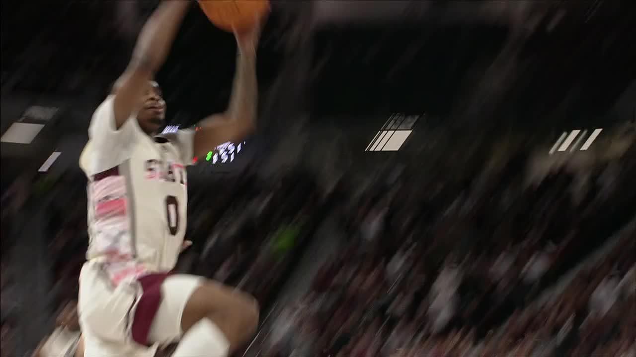 D.J. Jeffries throws down powerful dunk vs. Texas A&M Aggies - ESPN Video