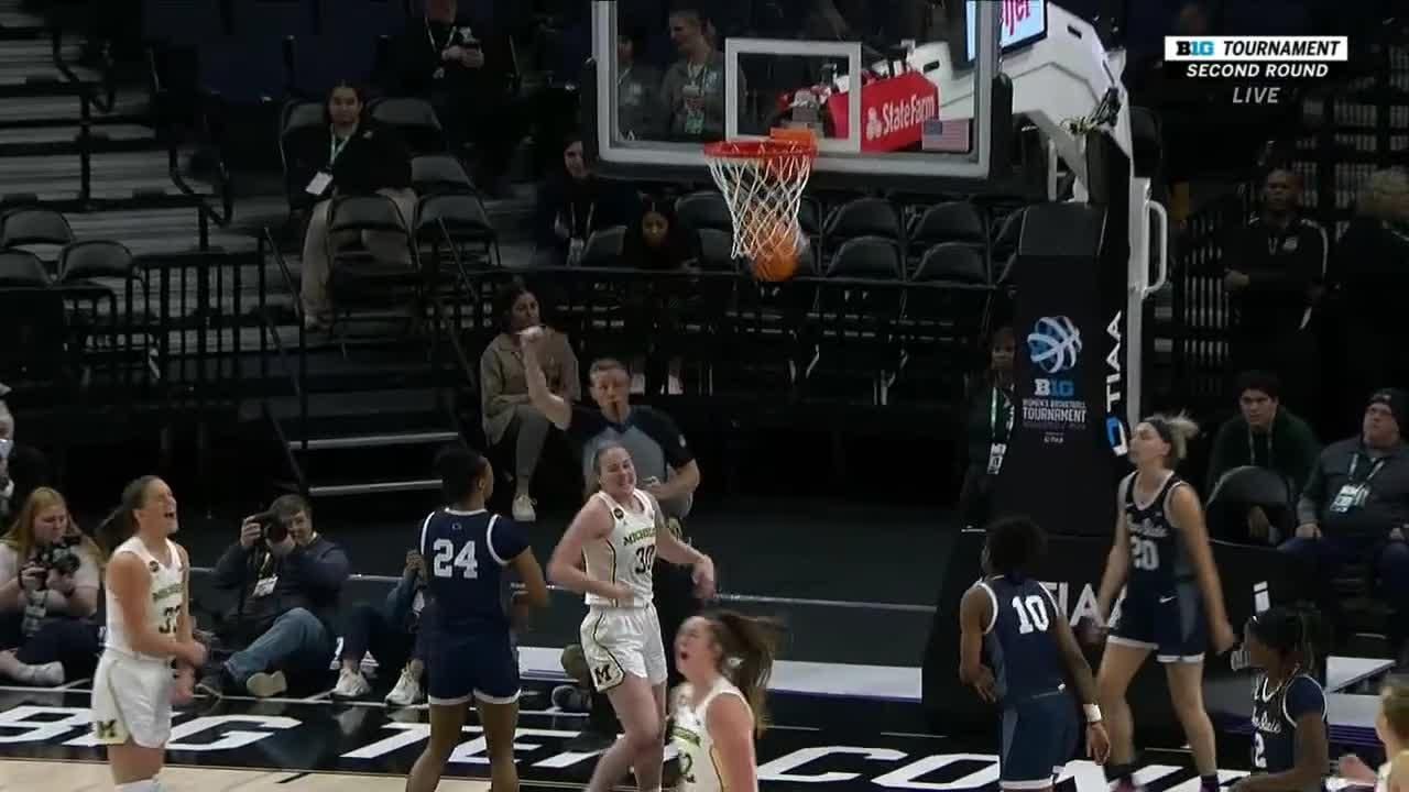 Elise Stuck gets the layup to fall vs. Penn State Lady Lions ESPN Video