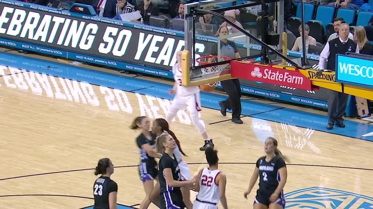 Nevaeh Tot makes beautiful dish for a basket ESPN Video