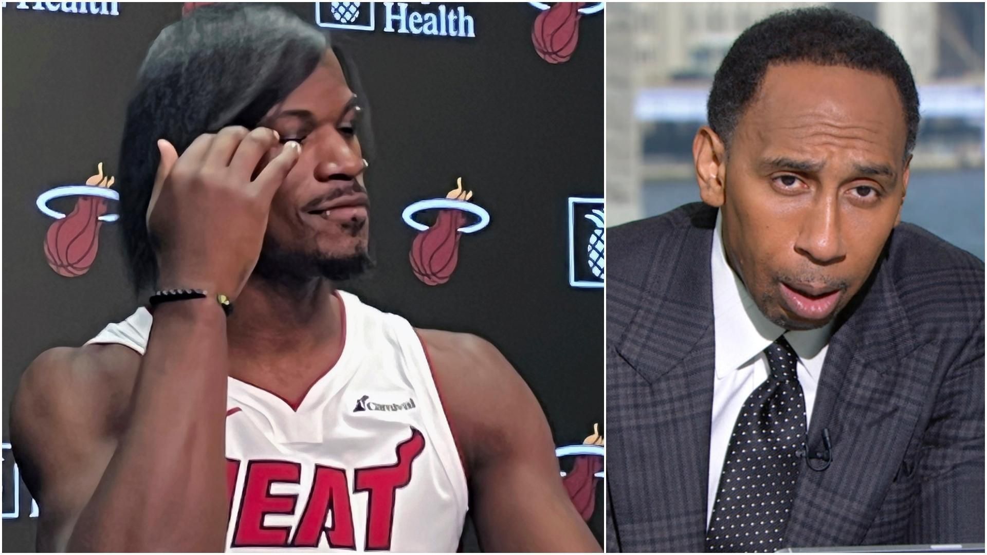 Stephen A. is flabbergasted by Jimmy Butler's new look ESPN Video