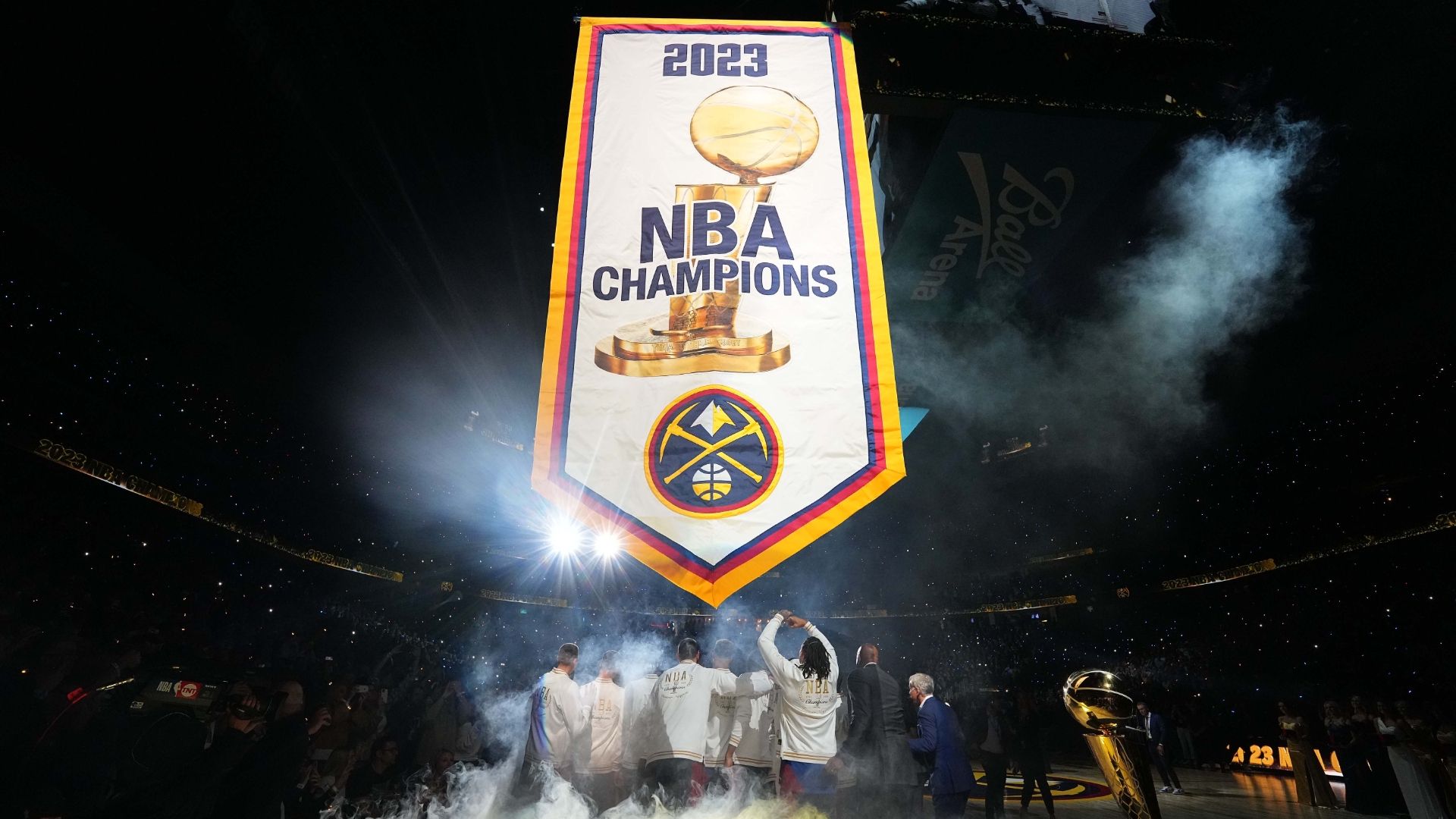The Nuggets Raise Their First Nba Championship Banner Espn Video