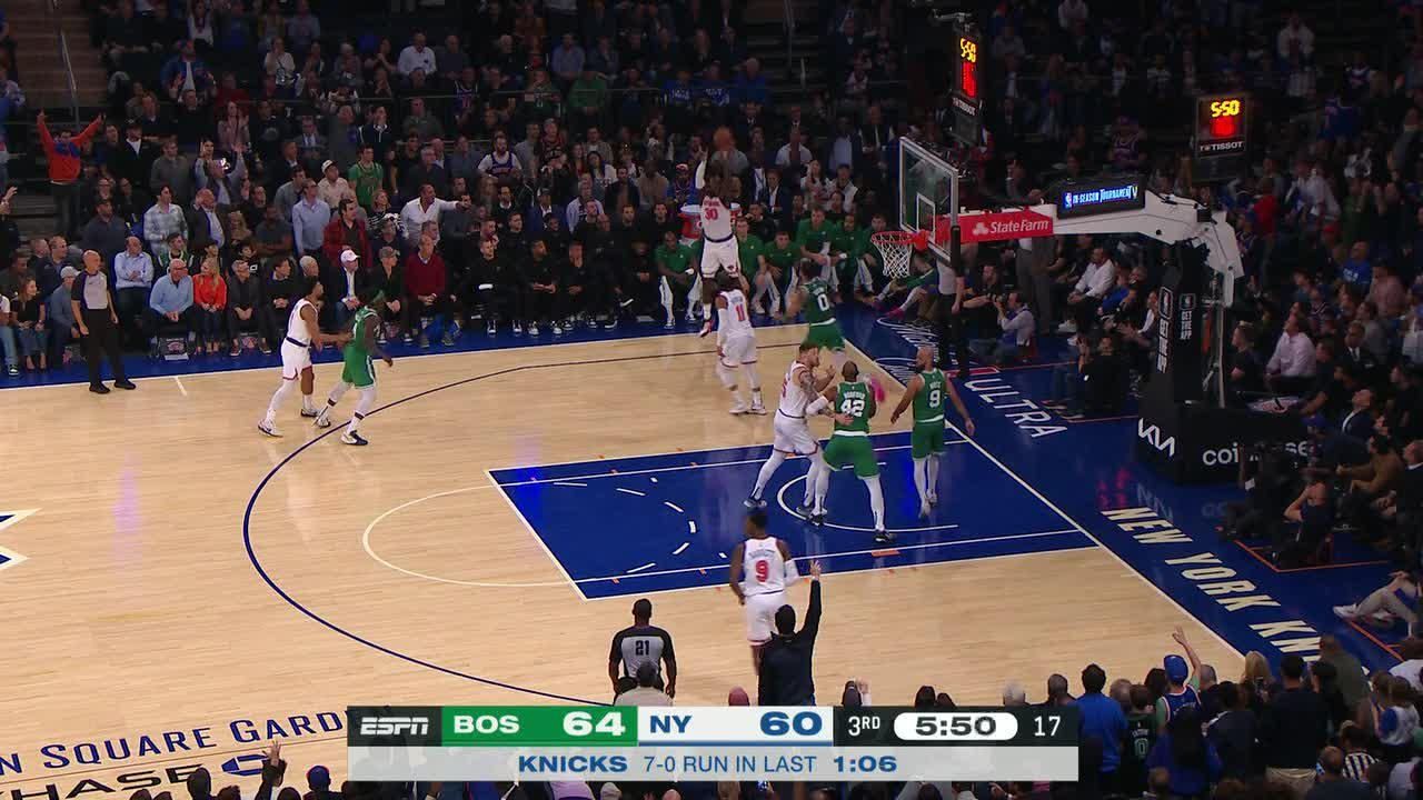 Knicks score 10 straight points in third quarter ESPN Video