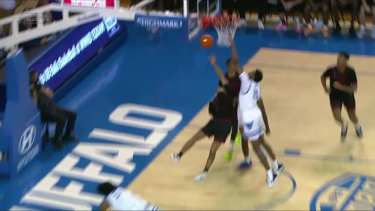 Jo Smith With The Massive Block At The Rim Espn Video 