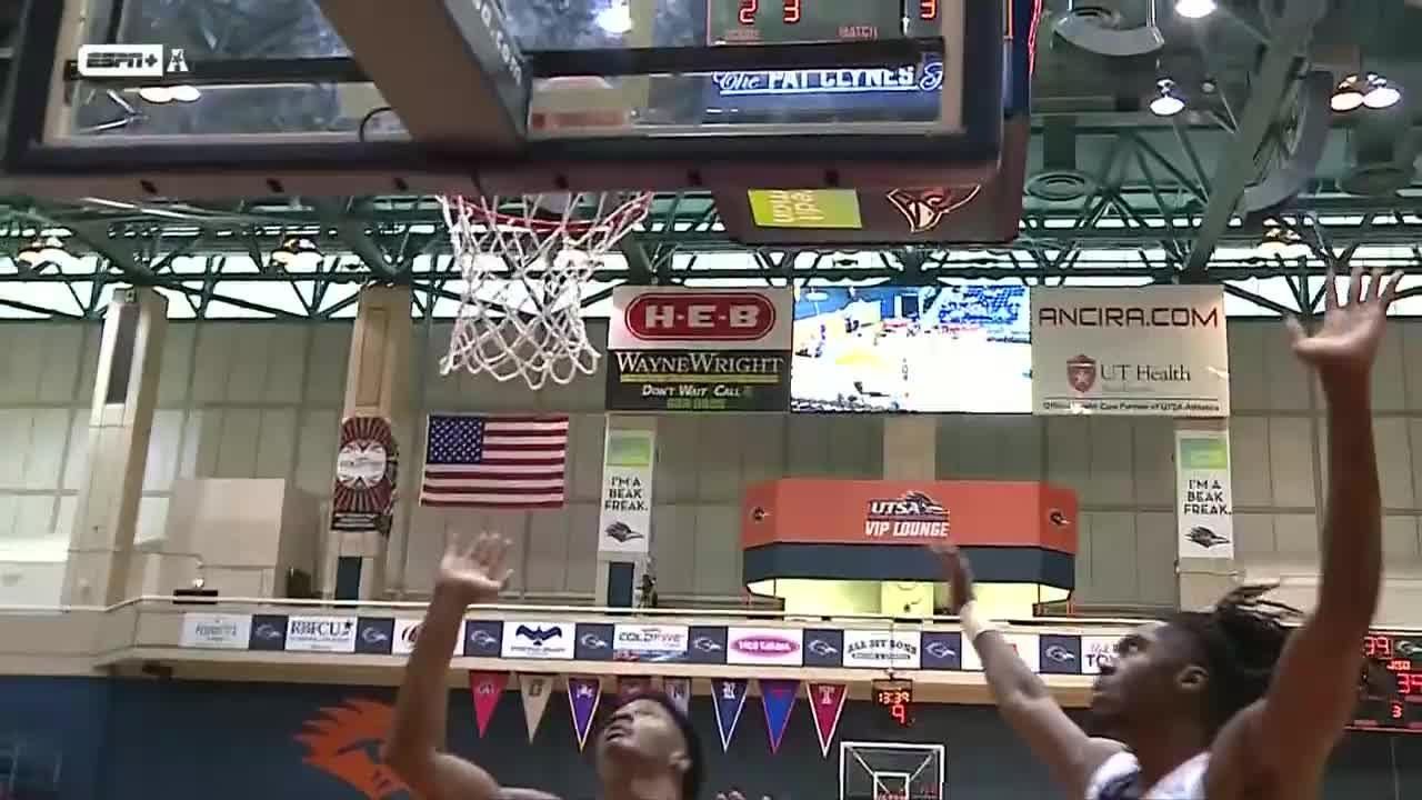 Marcellus Brigham Jr. drains basket vs UTSA Roadrunners ESPN Video
