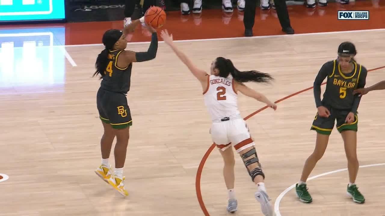 Sarah Andrews hits Baylor trey - ESPN Video