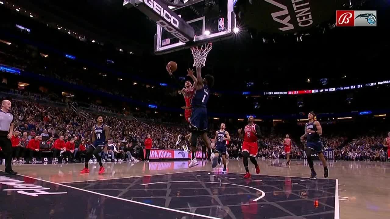 Jonathan Isaac With The Massive Block At The Rim Espn Video 