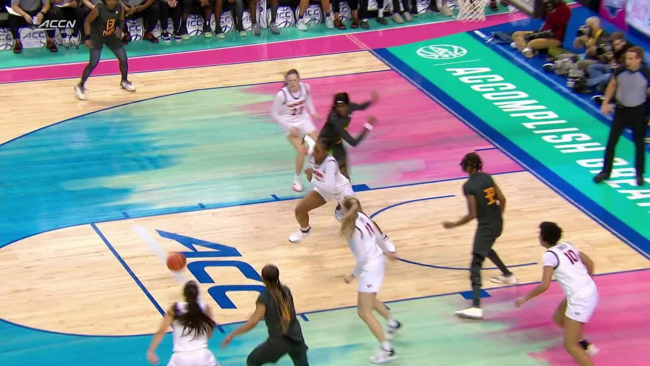 Rose Micheaux Makes A Great Defensive Play For The Steal Espn Video