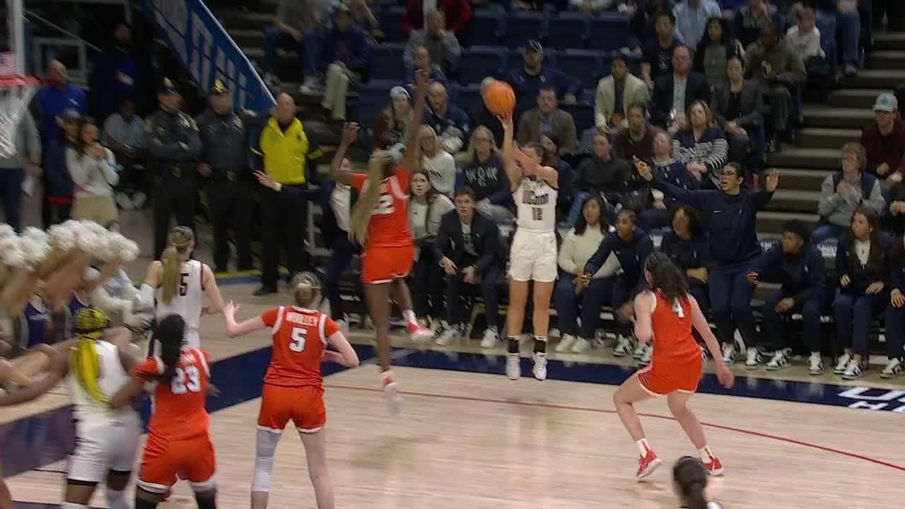 Ashlynn Shade hits huge 3 at end of the 3rd for UConn - ESPN Video