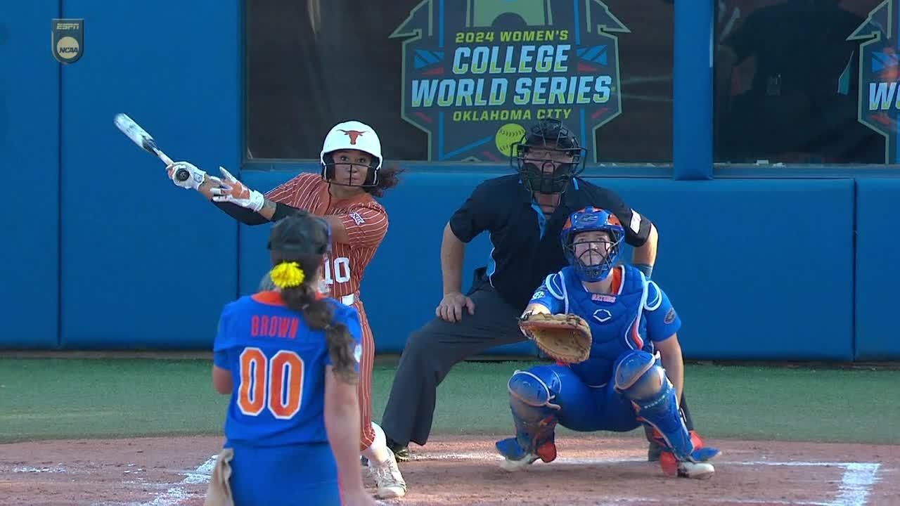 Mia Scott whacks a solo home run for Texas - ESPN Video