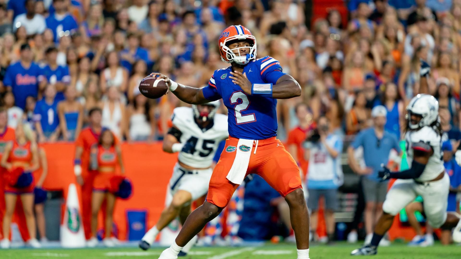 DJ Lagway breaks Florida’s freshman passing record in his debut