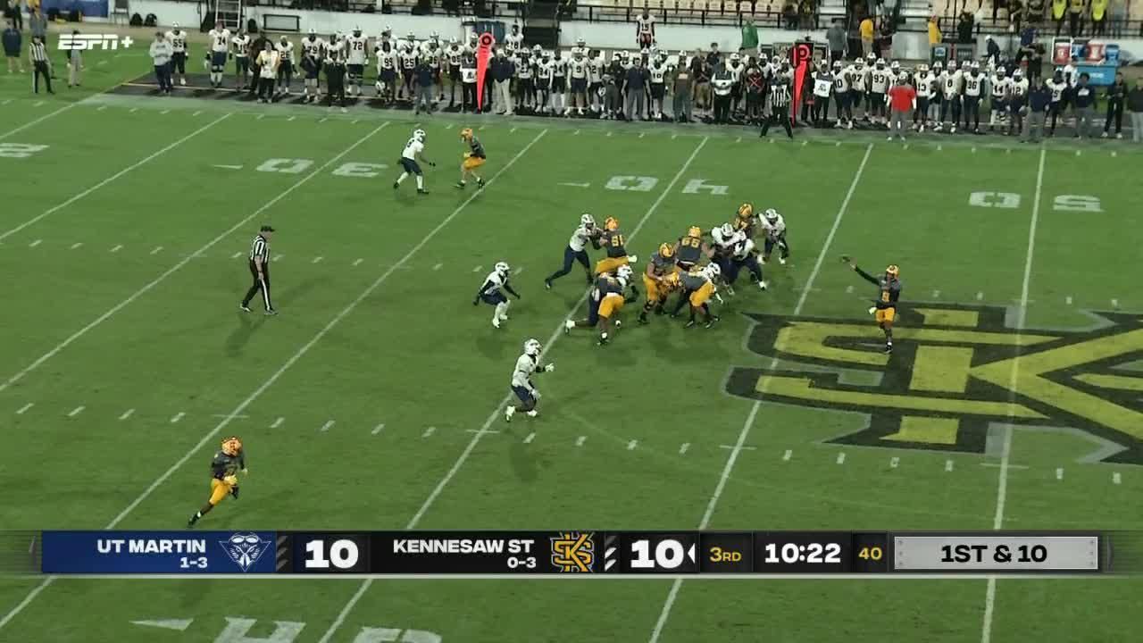 Picksix! Oshae Baker scores TD off Kennesaw State turnover ESPN Video