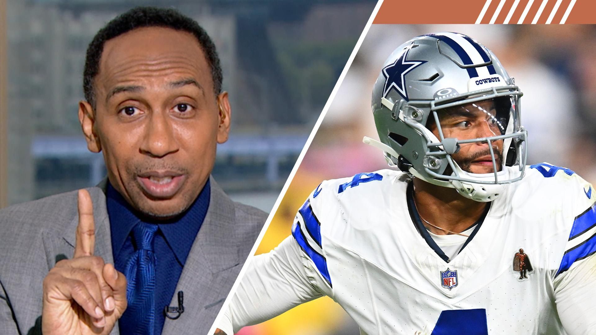 Stephen A. gets fired up at Dan Orlovsky during this Dak Prescott