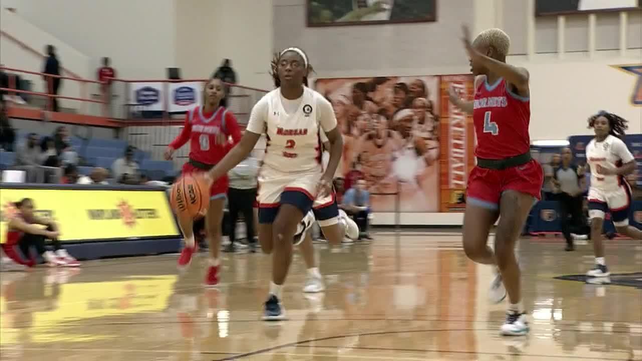 Gabrielle Johnson finishes through contact - ESPN Video