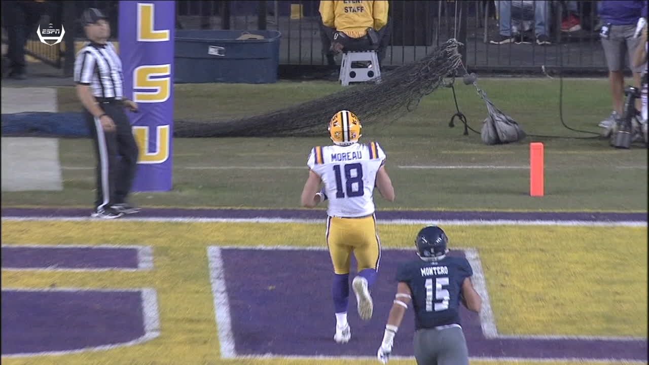 LSU TE wide open for easy TD - ESPN Video
