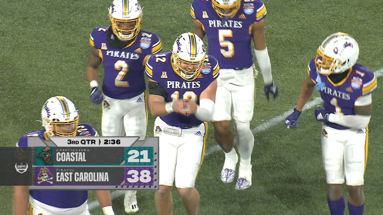 Holton Ahlers propels East Carolina to romp over UCF