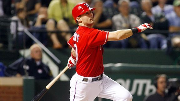 Michael Young homers after controversial check swing, Texas Rangers take  2-0 lead on Rays in ALDS 