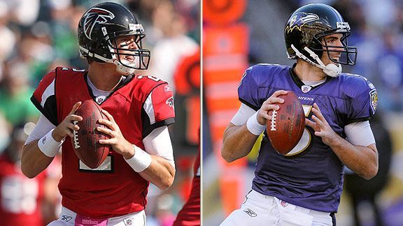Ryan Flaco Rising Matt Ryan, Joe Flacco forever linked - ESPN - NFC South- ESPN