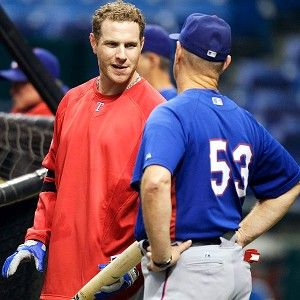 Texas Rangers outfielder Josh Hamilton, wearing like all the