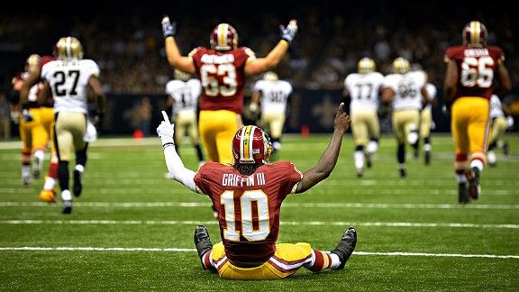 Redskins' RG3 downplays post-game father visit in locker room