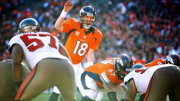 Manning throws 3 TDs as Broncos top Bucs 31-23