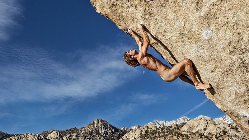 Accomplished rock climber Chris Sharma talks about his experience posing nu...