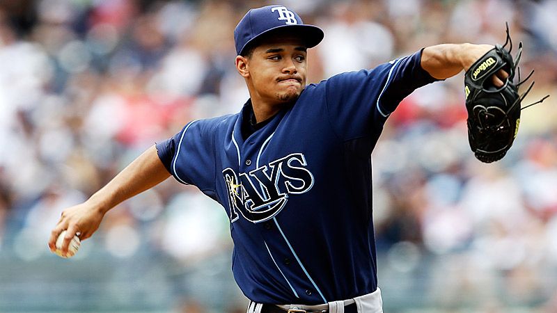 Chris Archer, Tampa Bay Rays, and his parents.