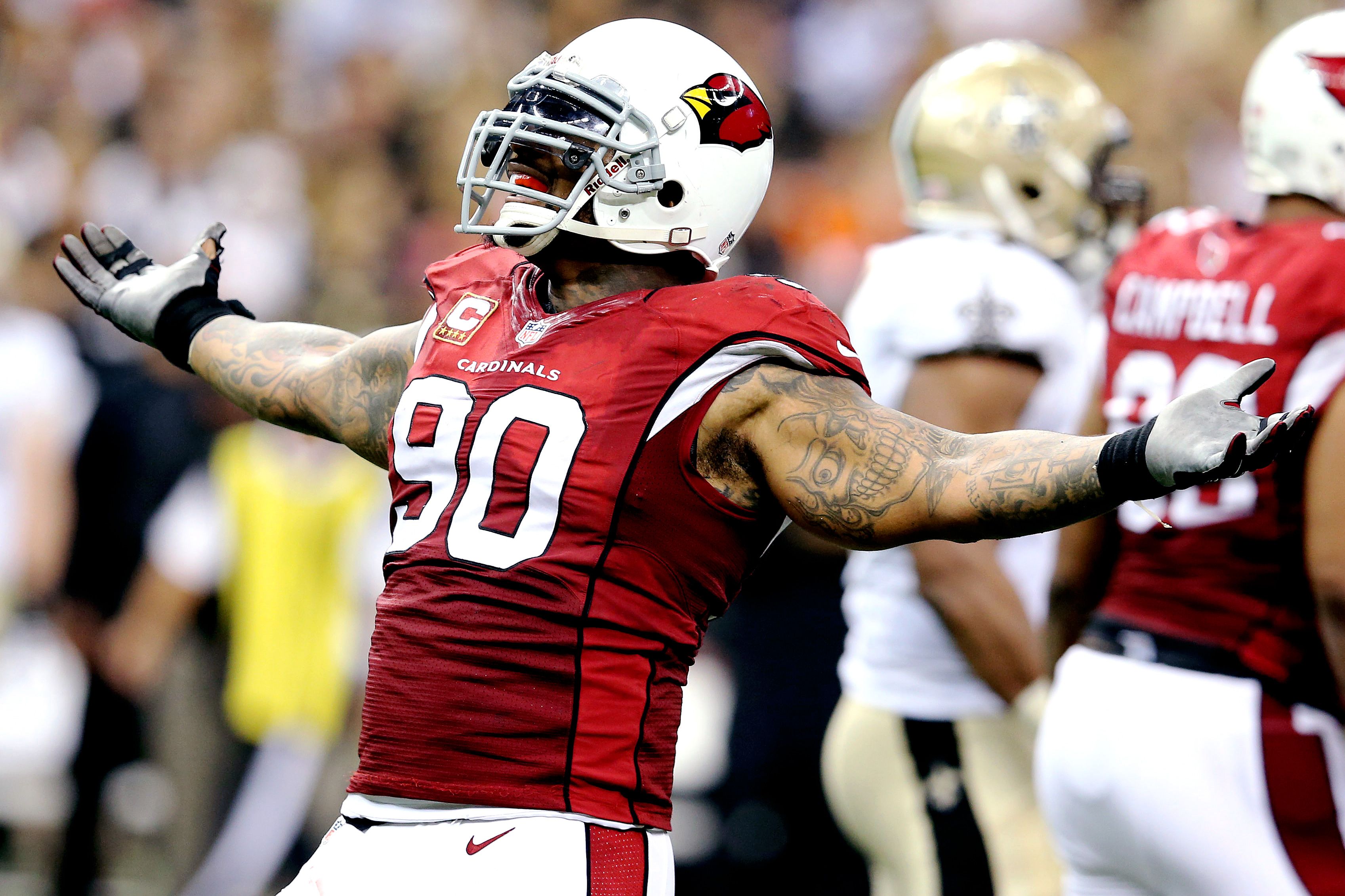 Darnell Dockett Receives 'Six-Figure' Fine From Cardinals for Not Letting  Jets Score 