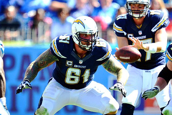 Chargers using patchwork offensive line against Raiders