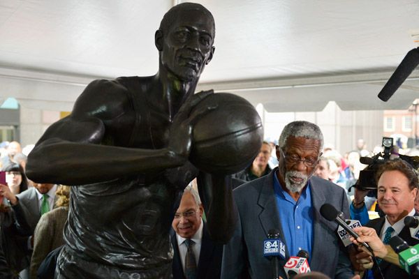Statue Of Boston Celtics Great Bill Russell Unveiled In Boston