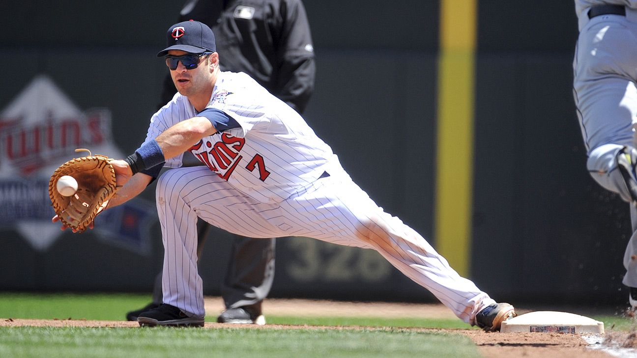 Joe Mauer of Minnesota Twins out with back spasms - ESPN