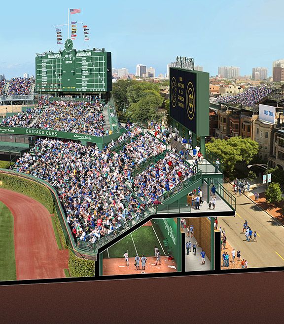Photos Wrigley Field renovation plan ESPN Chicago Cubs Blog ESPN