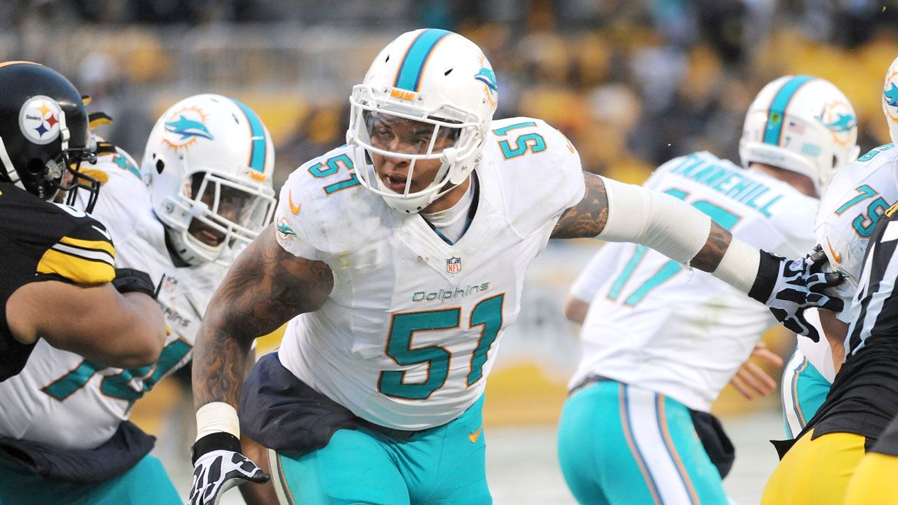 Mike Pouncey of Miami Dolphins listed as doubtful vs. Los Angeles