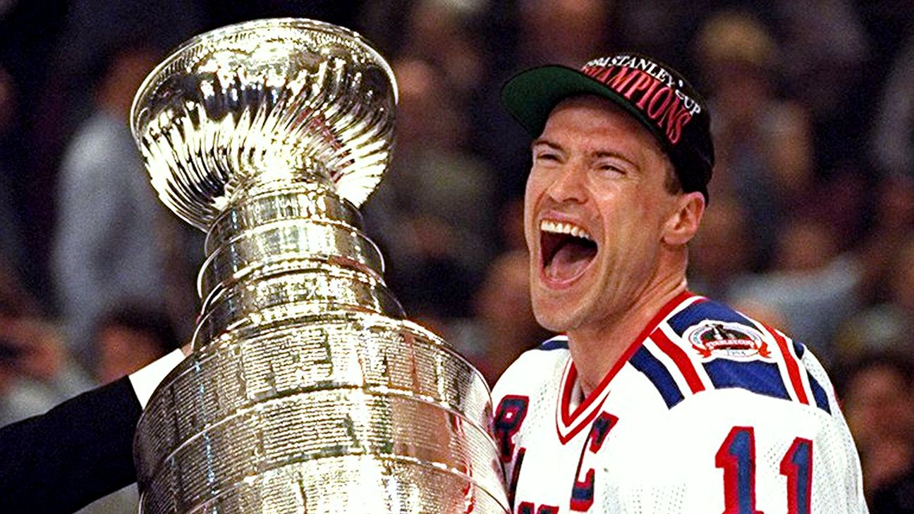 1994 Stanley Cup Rangers Litho Photo Framed Mark Messier Richter