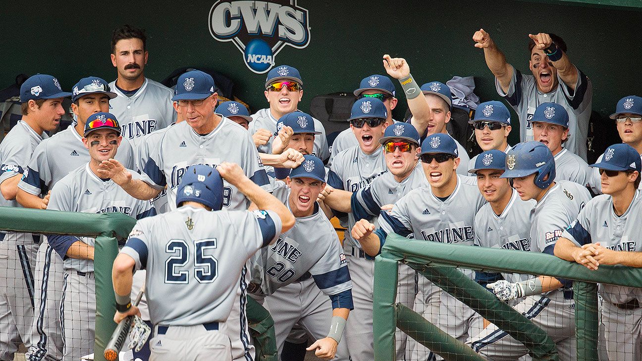 College World Series UC Irvine Anteaters rally past Texas Longhorns