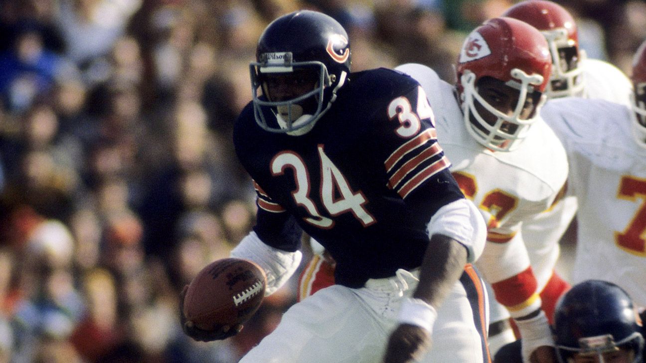 Chicago Bears Top Play Winner Walter Payton 1977 Run Against Chiefs Espn Chicago Bears Blog