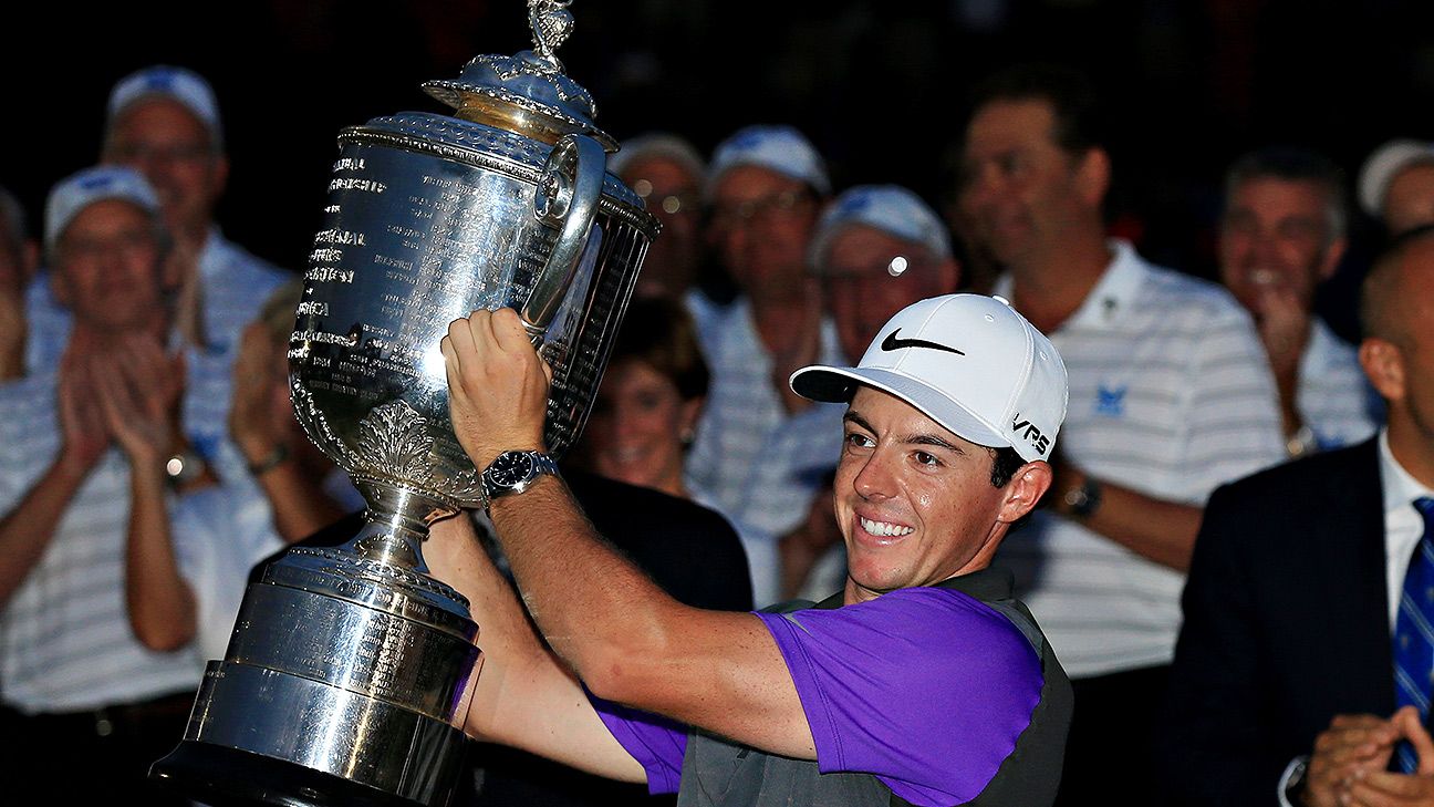 PGA Championship -- Rory McIlroy (-16) rallies to capture second ...